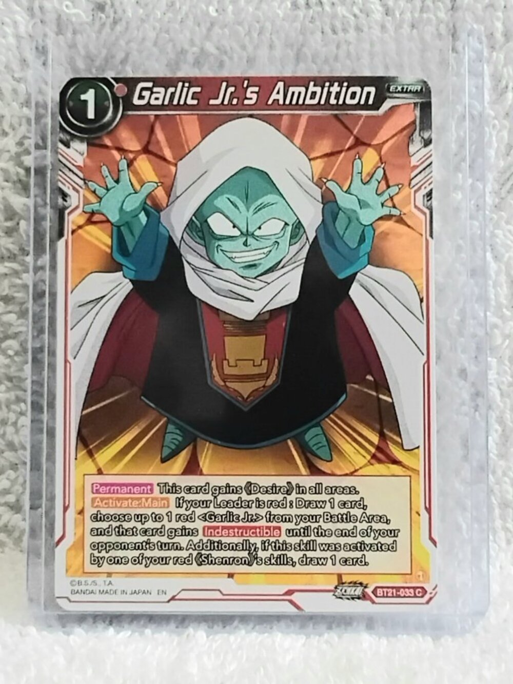5/$20 Mint 2023 Garlic Jr.'s Ambition Dragon Ball Super C Card BT21_033!!